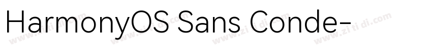 HarmonyOS Sans Conde字体转换